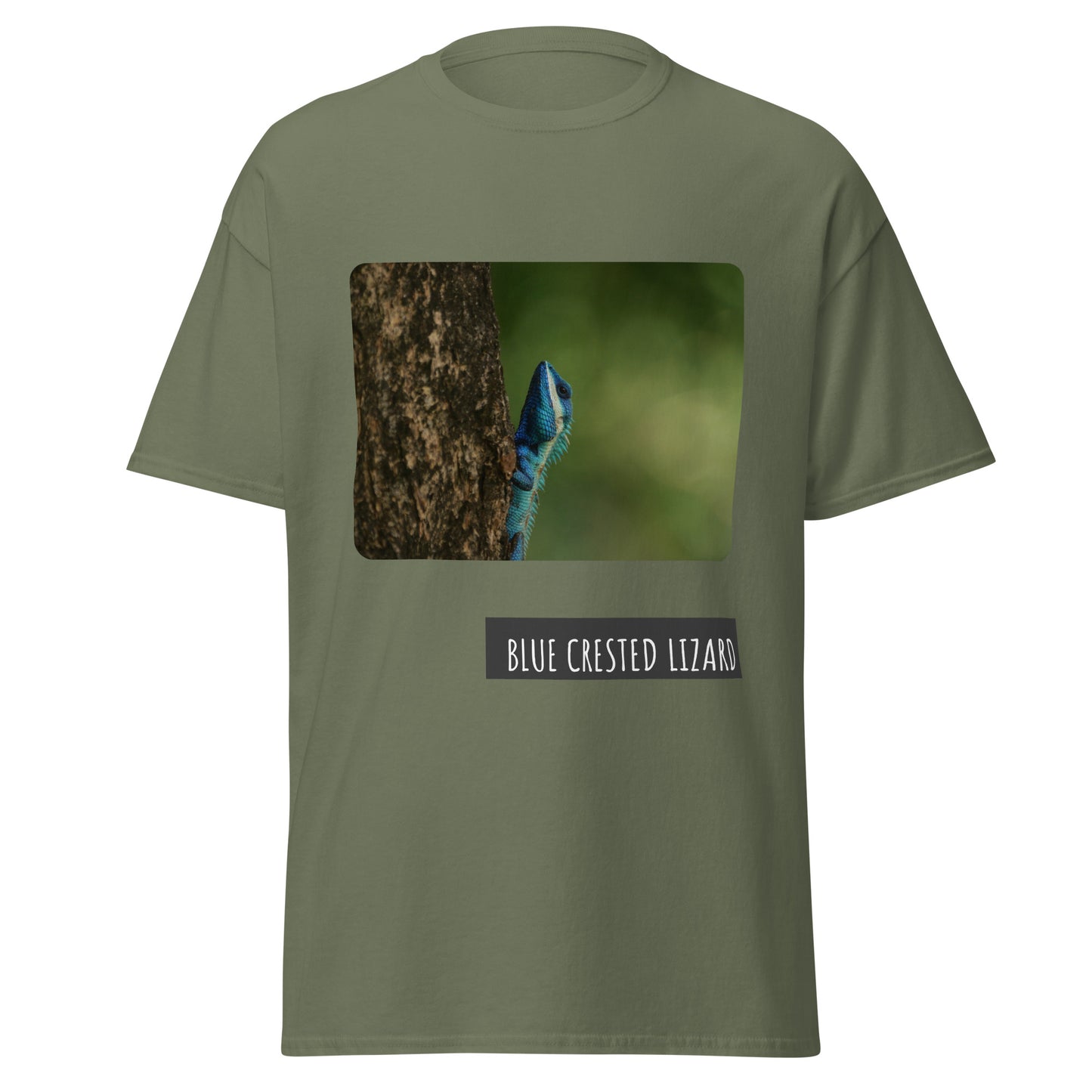 Blue Crested Lizard T-Shirt