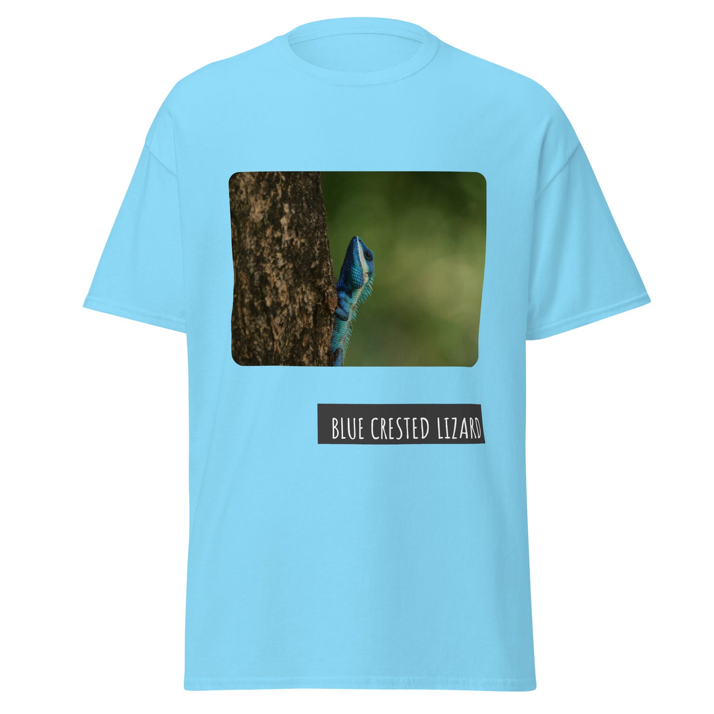 Blue Crested Lizard T-Shirt