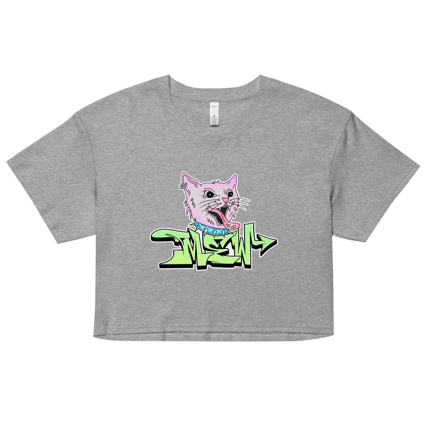 Mew Graffiti By Kan Crop Top