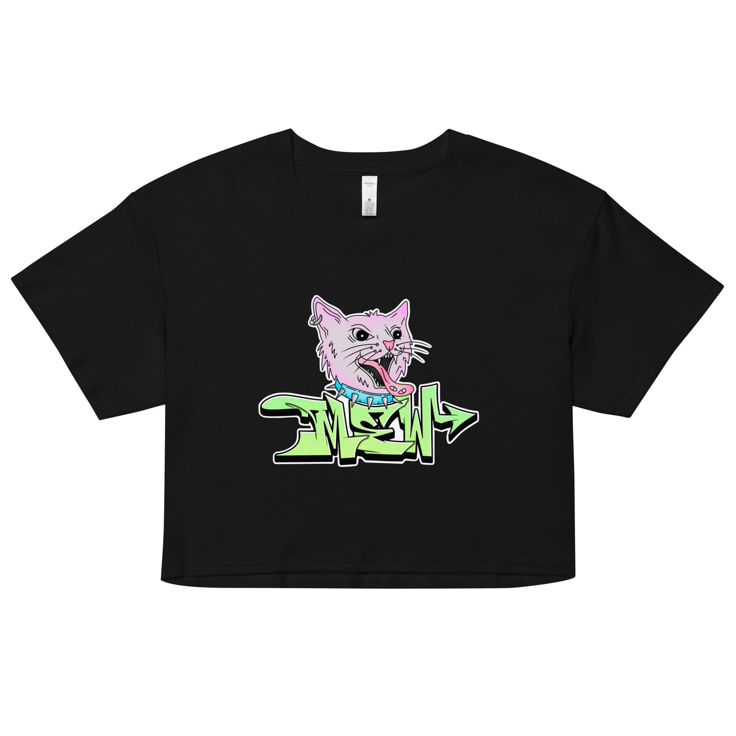 Mew Graffiti By Kan Crop Top