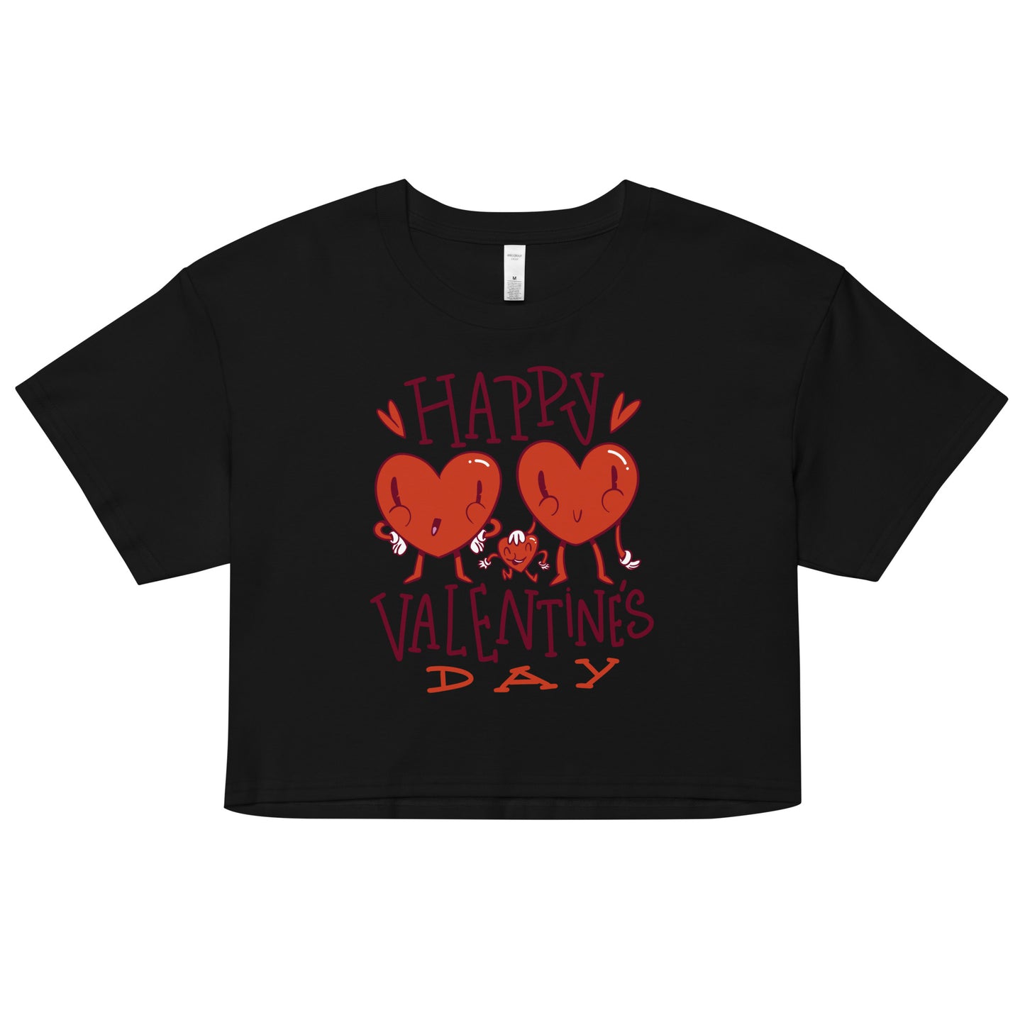 Happy valentine day Crop Top