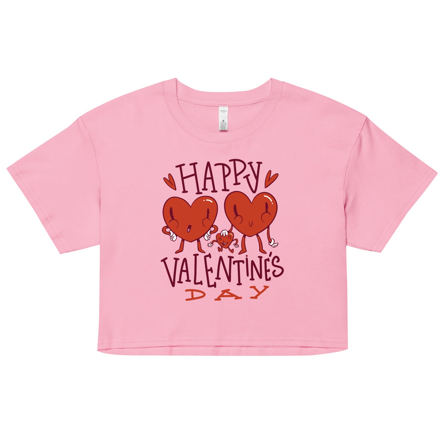 Happy valentine day Crop Top