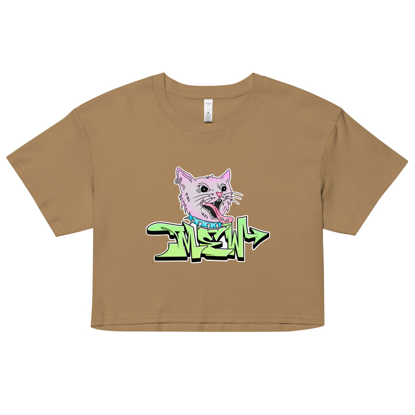 Mew Graffiti By Kan Crop Top