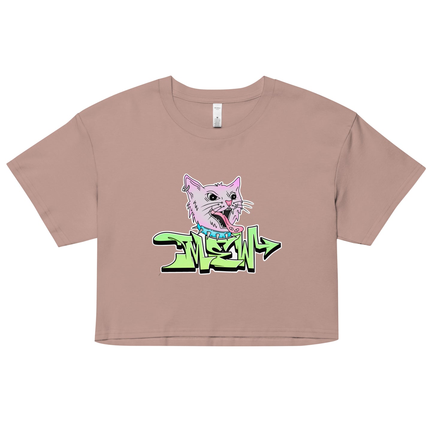 Mew Graffiti By Kan Crop Top