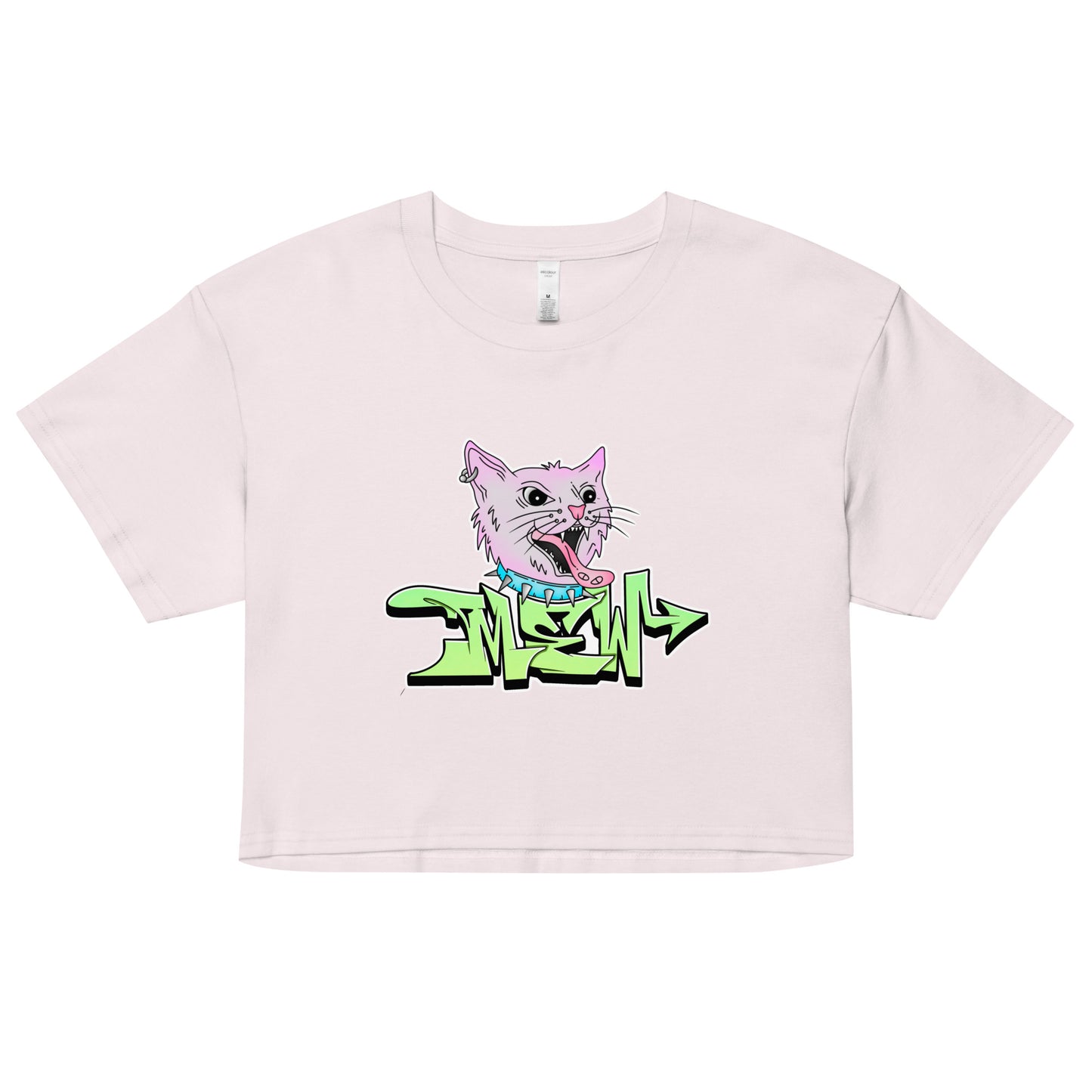 Mew Graffiti By Kan Crop Top