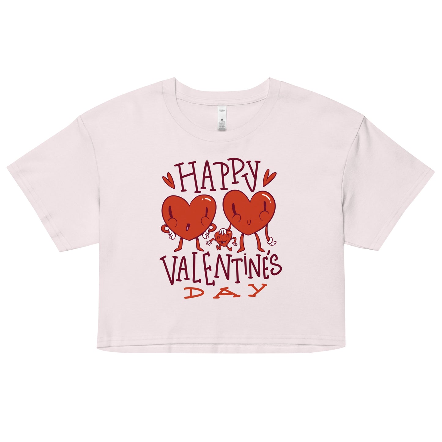 Happy valentine day Crop Top