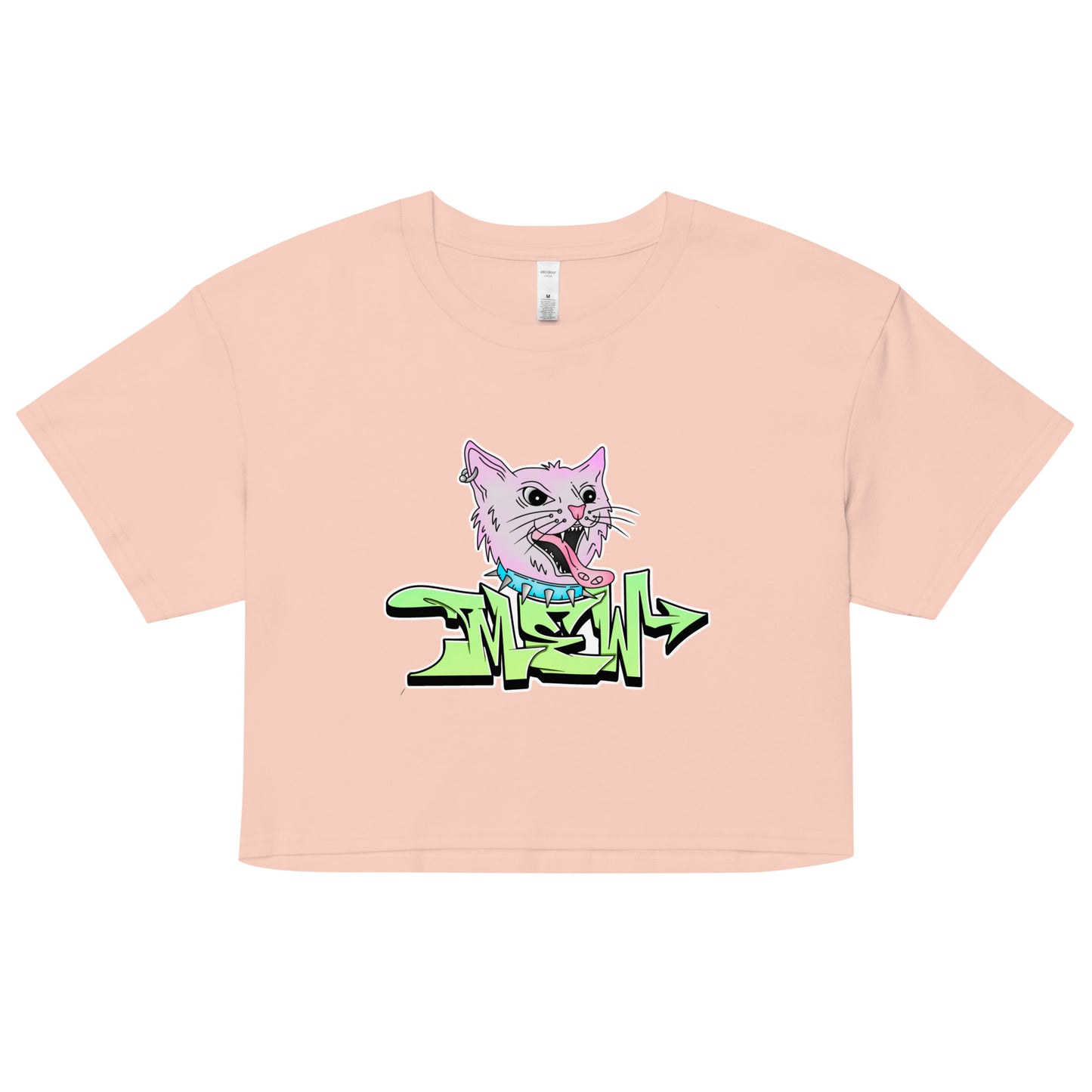 Mew Graffiti By Kan Crop Top