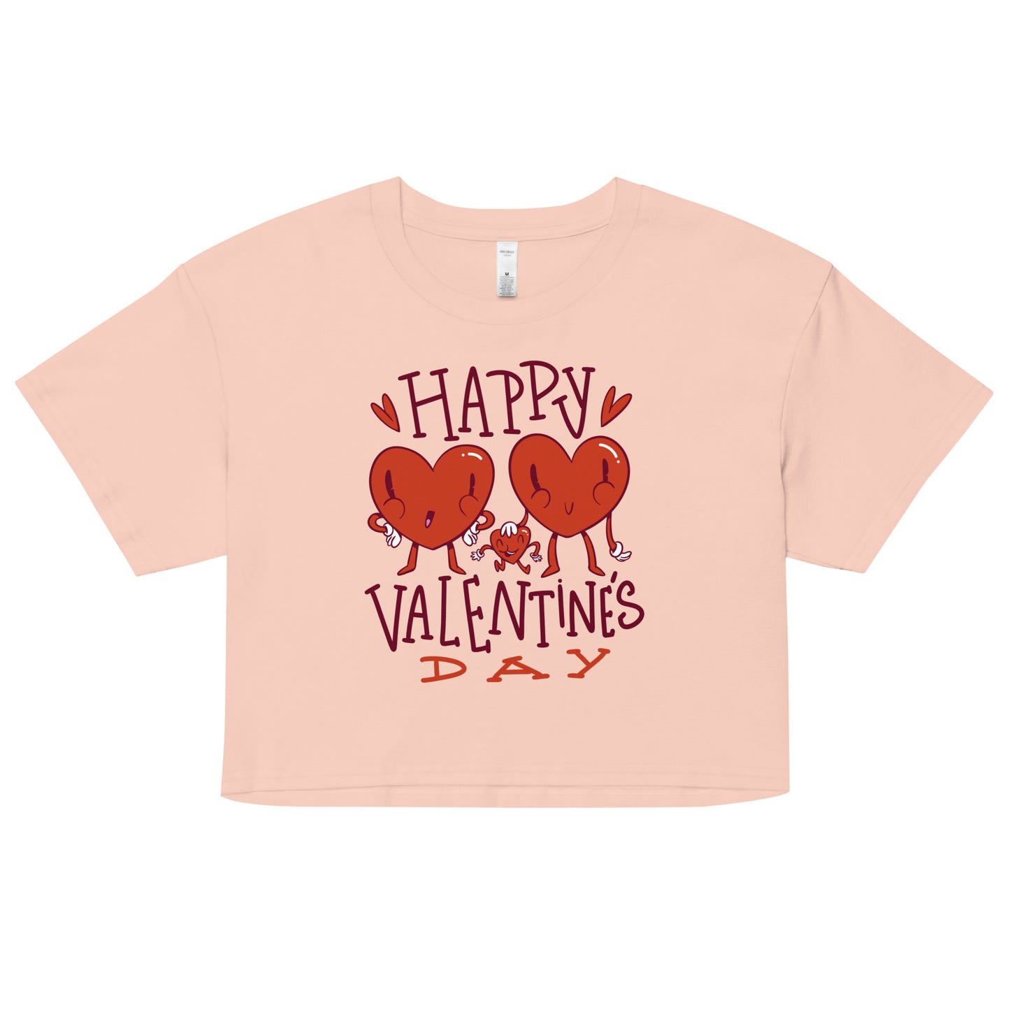 Happy valentine day Crop Top