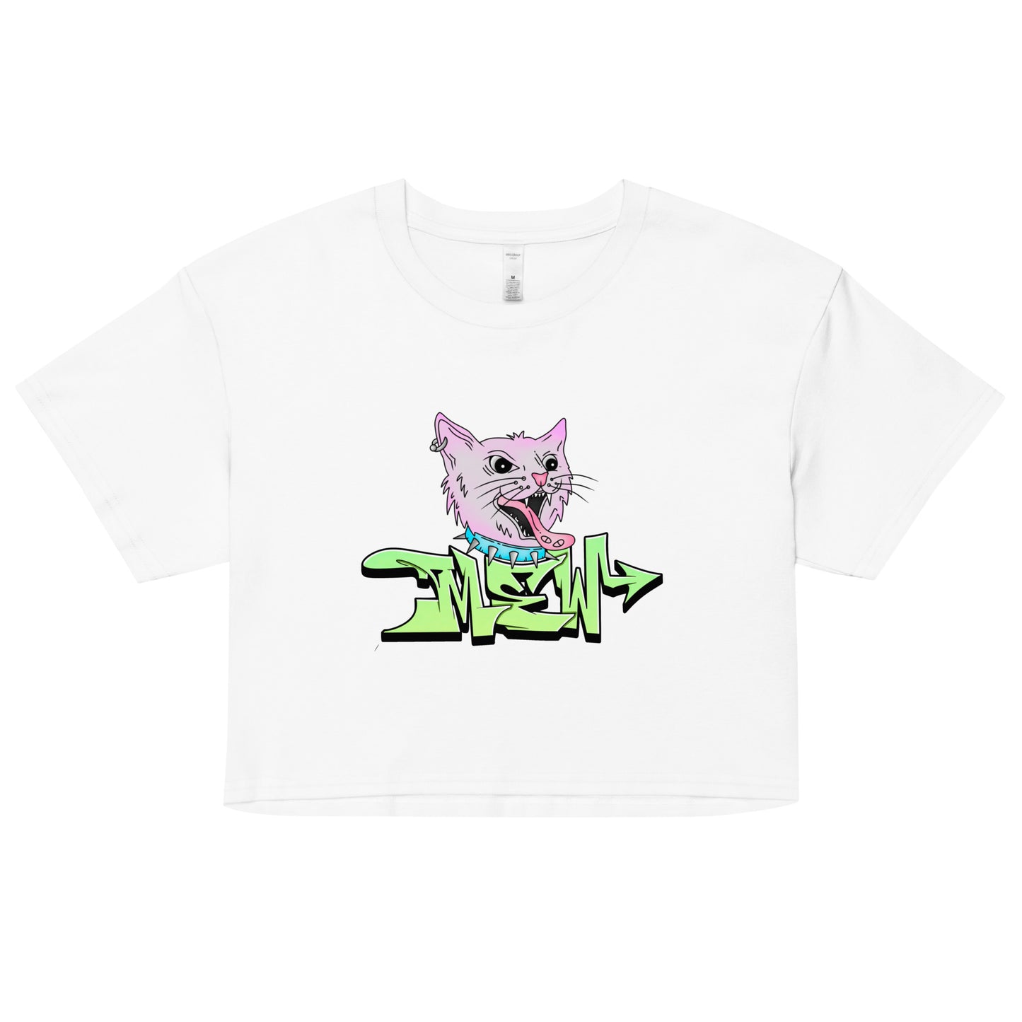 Mew Graffiti By Kan Crop Top