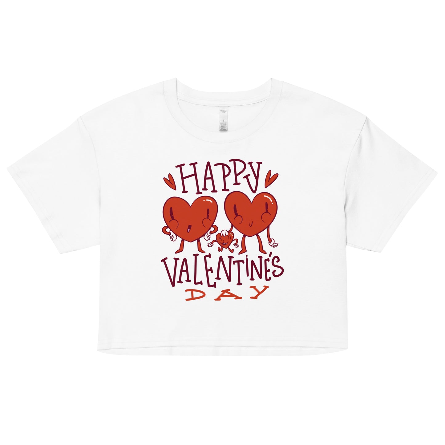 Happy valentine day Crop Top